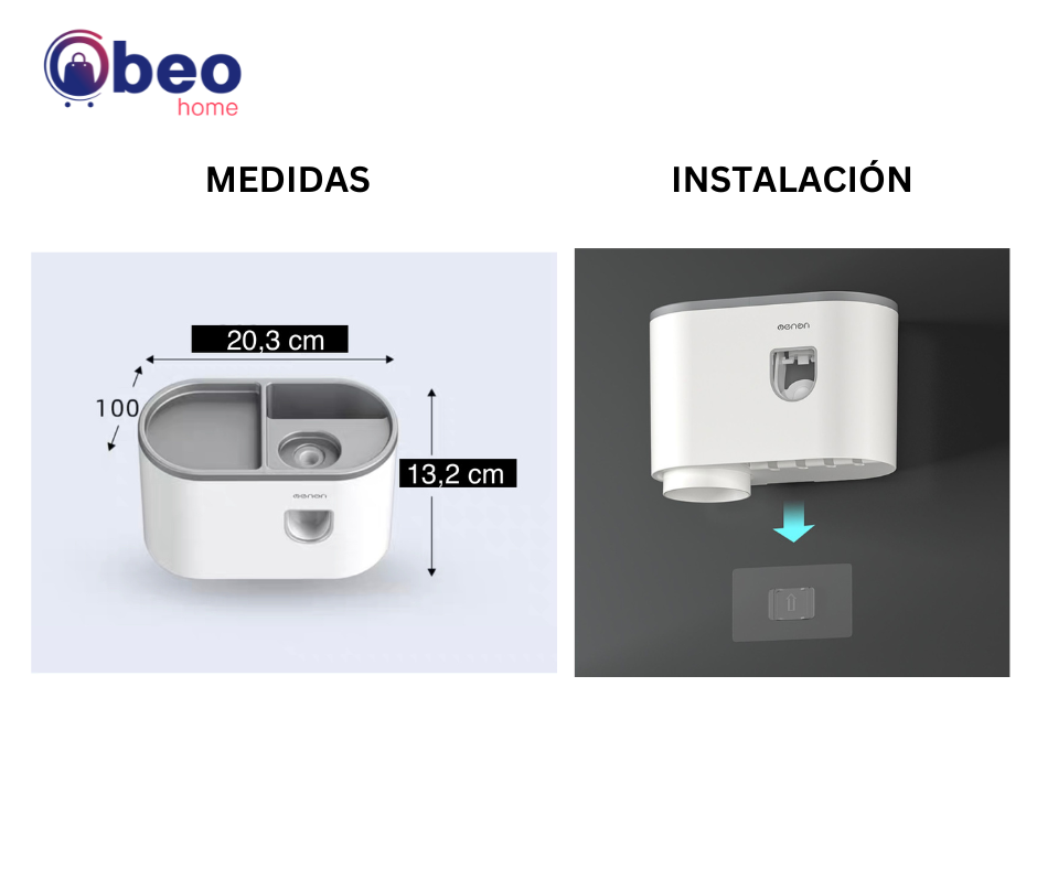 Dispensador de Pasta Dental para Baño