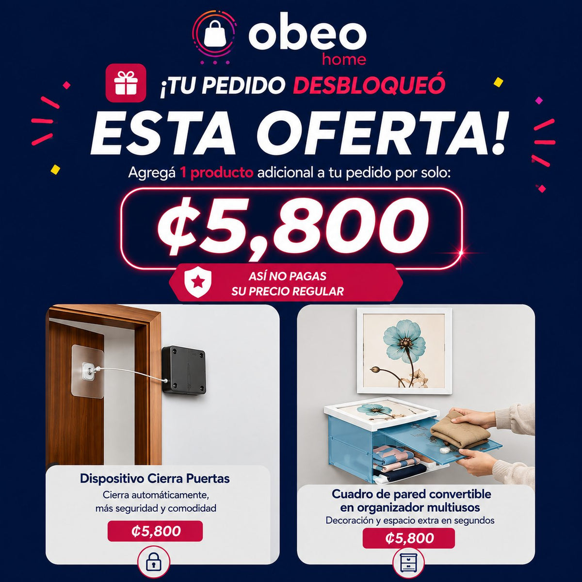 Escoge 1 x ₡5.800 (ahorras su precio original)