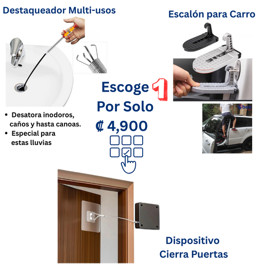 Escoge 1 x ₡4,900 (ahorras su precio original)