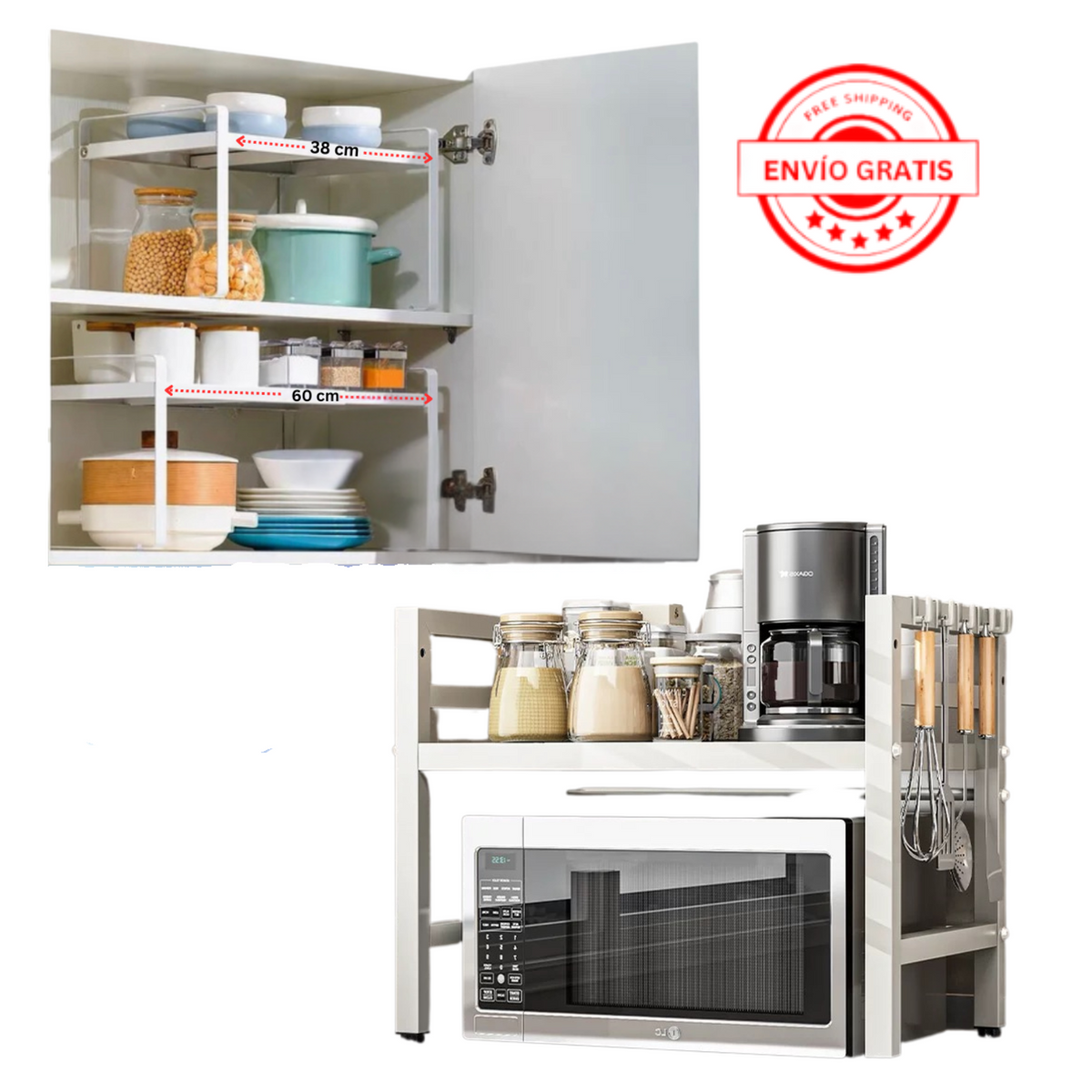 Estante Extendible Multiuso Ajustable