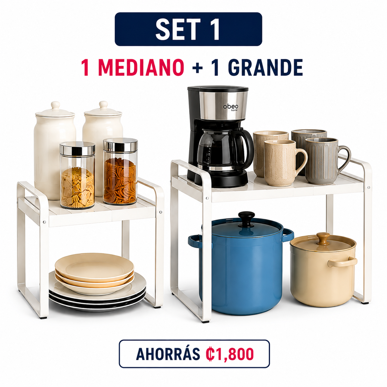 Estante Extendible Multiuso Ajustable