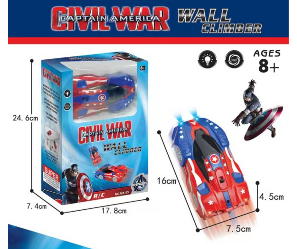Carro Escalador de Pared con Control Remoto