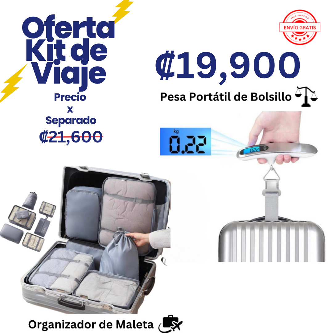 Kit Organizador de Viaje para Equipaje y Maletas