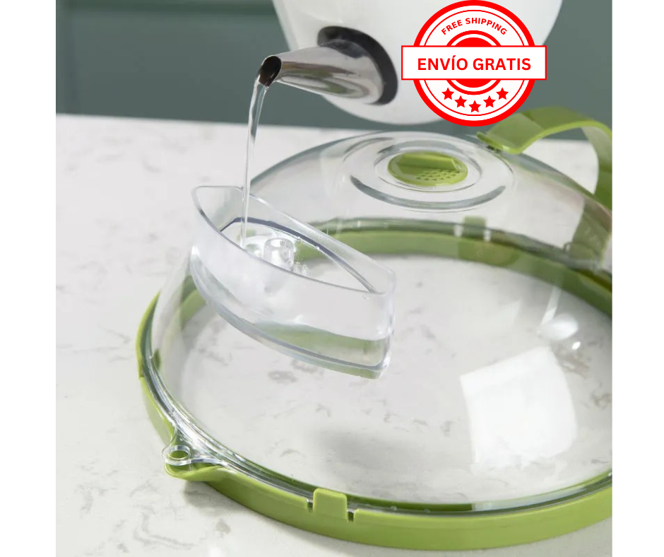 Tapa Protectora para Microondas con Sistema de Vapor