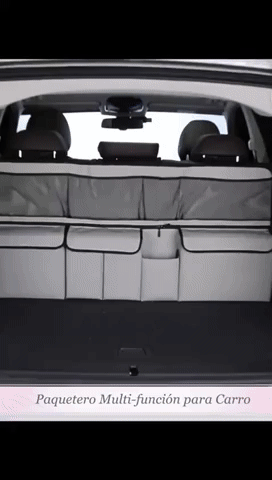 Organizador Colgante para Carro con Múltiples Compartimentos
